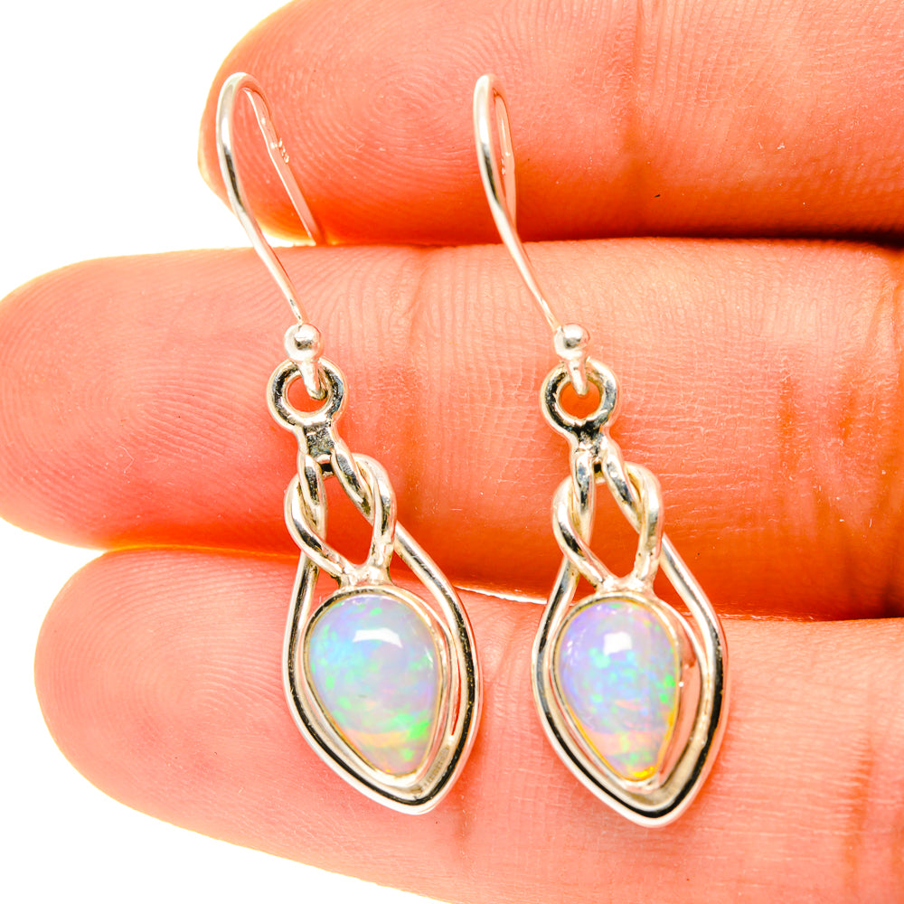 Ethiopian Opal Earrings handcrafted by Anasilvercos - EARR417157