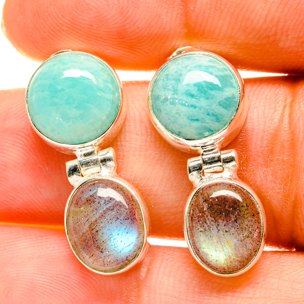 Labradorite Earrings handcrafted by Anasilvercos - EARR417169