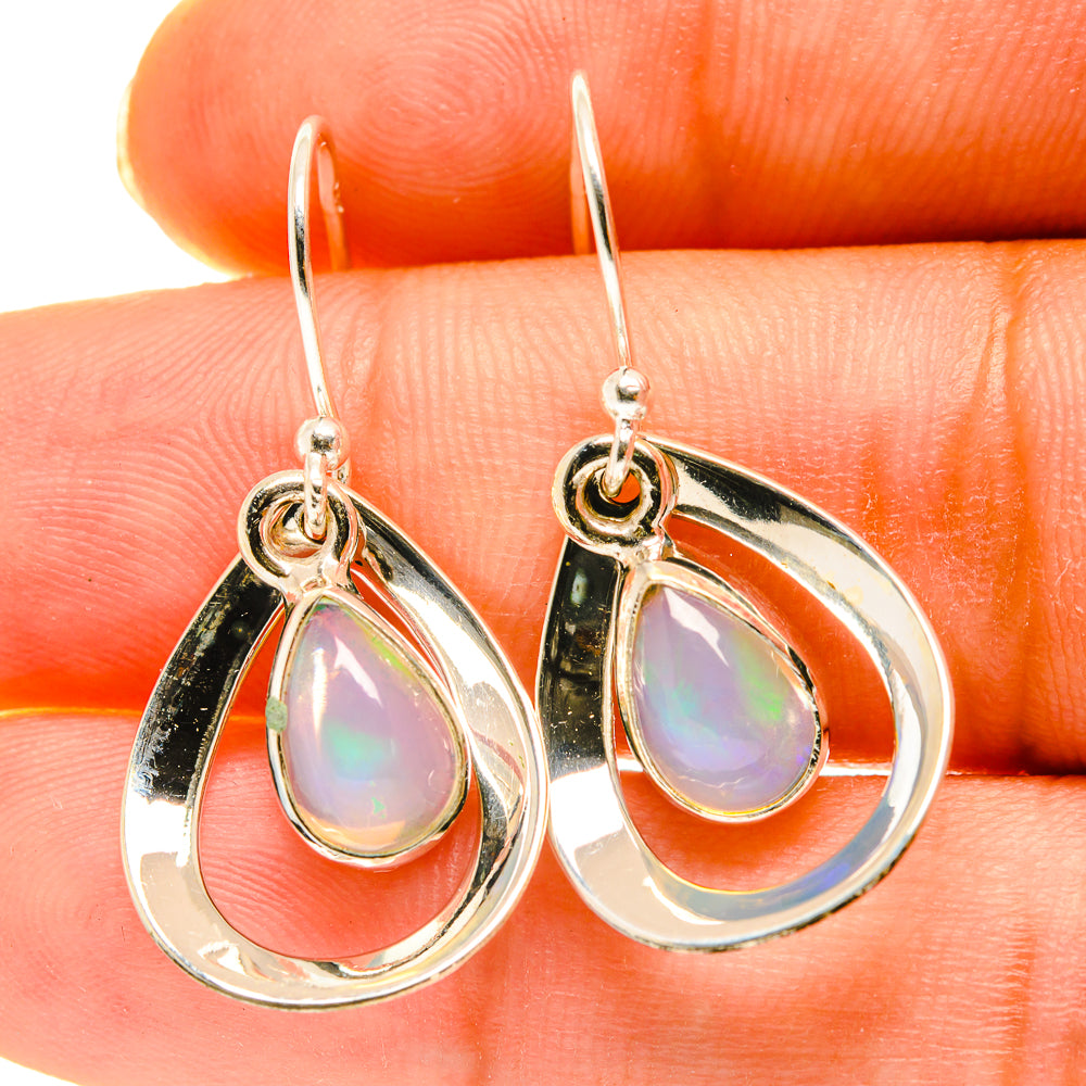 Ethiopian Opal Earrings handcrafted by Anasilvercos - EARR417188