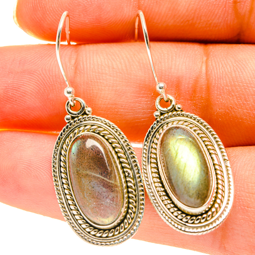 Labradorite Earrings handcrafted by Anasilvercos - EARR417189