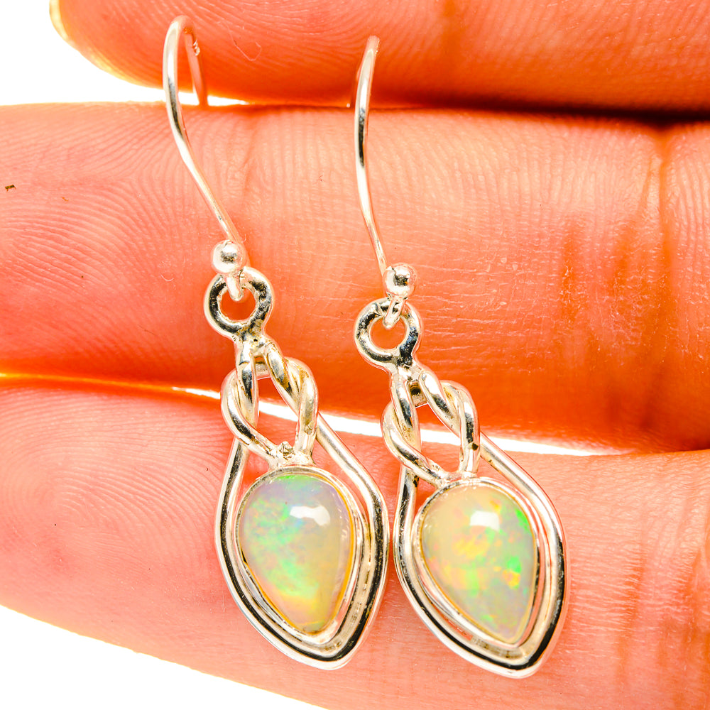 Ethiopian Opal Earrings handcrafted by Anasilvercos - EARR417196