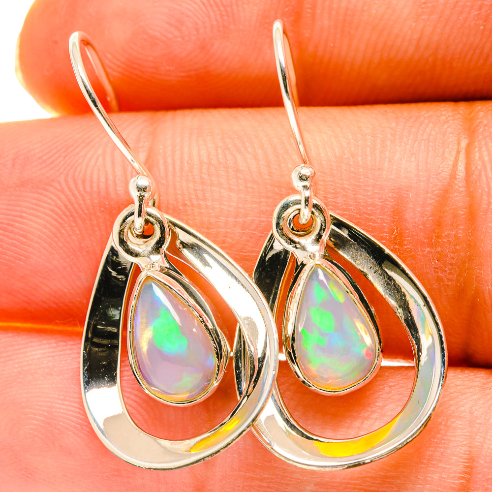 Ethiopian Opal Earrings handcrafted by Anasilvercos - EARR417209