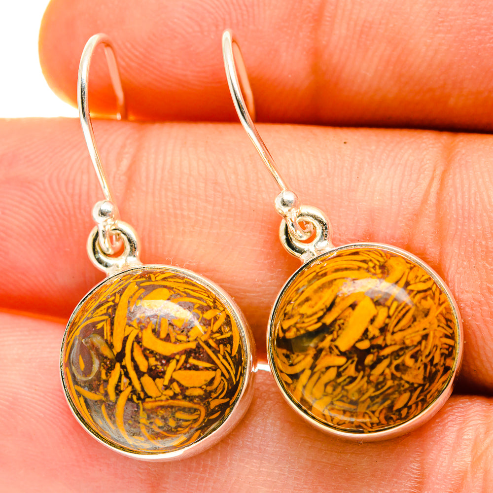 Picasso Jasper Earrings handcrafted by Anasilvercos - EARR417211