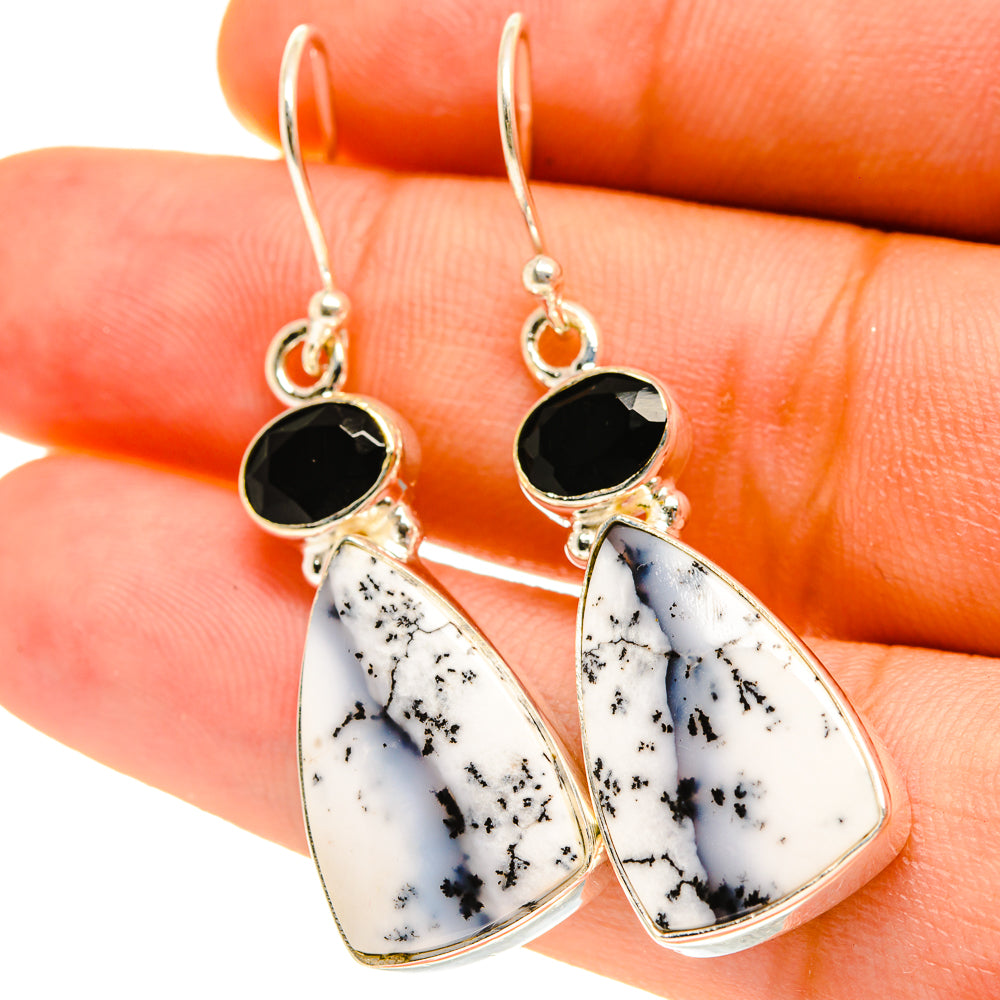 Dendritic Opal Earrings handcrafted by Anasilvercos - EARR417230