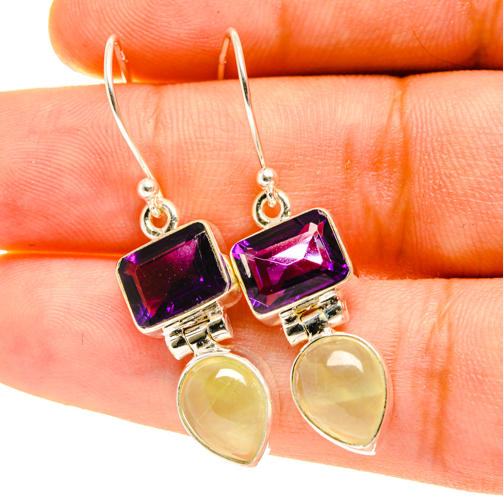 Prehnite Earrings handcrafted by Anasilvercos - EARR417255
