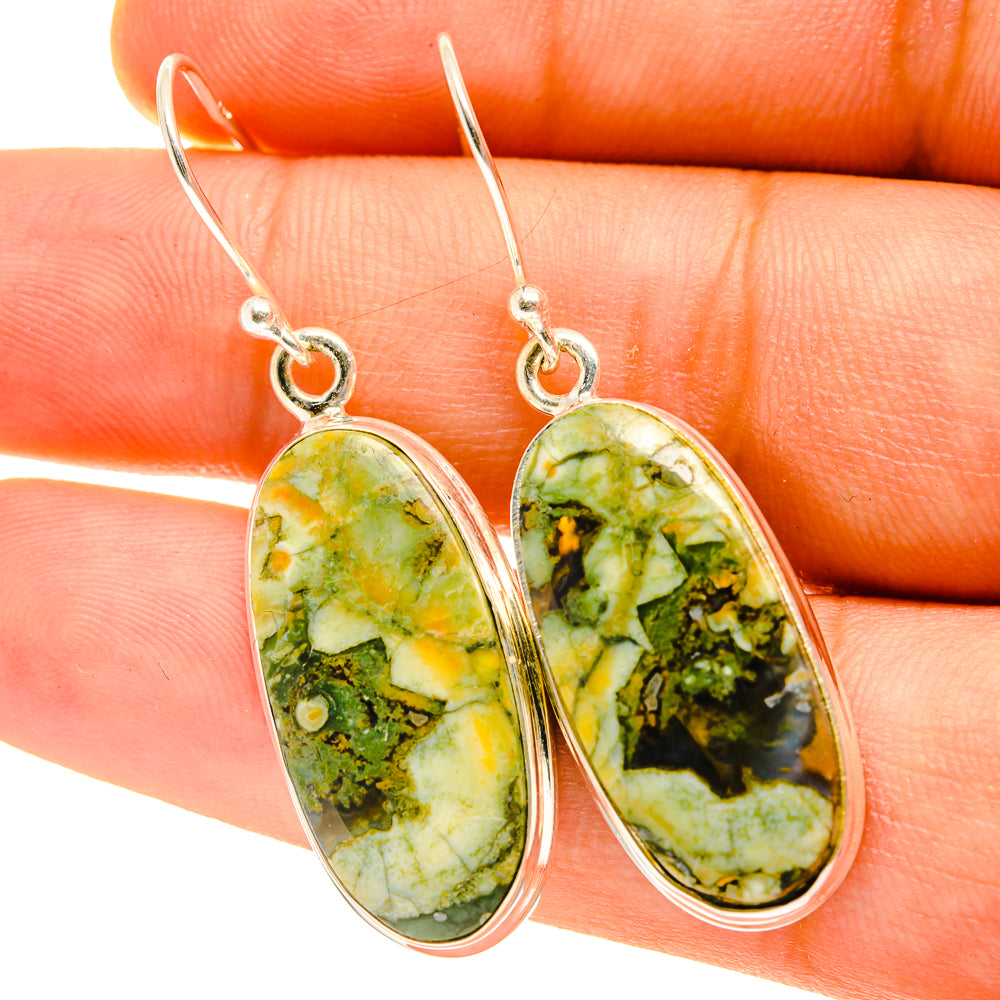 Rainforest Opal Earrings handcrafted by Anasilvercos - EARR417256