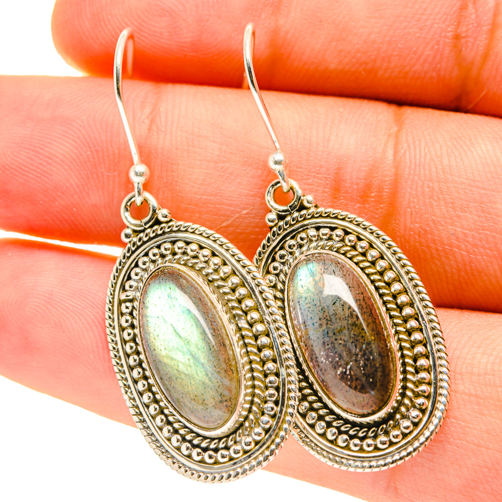 Labradorite Earrings handcrafted by Anasilvercos - EARR417268
