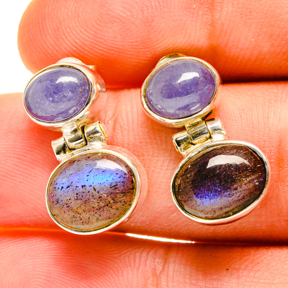 Labradorite Earrings handcrafted by Anasilvercos - EARR417286