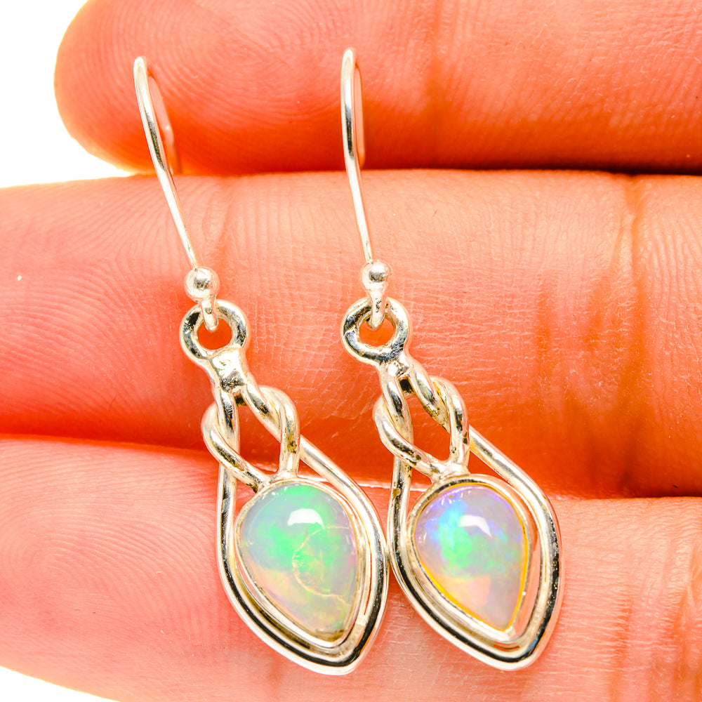 Ethiopian Opal Earrings handcrafted by Anasilvercos - EARR417297
