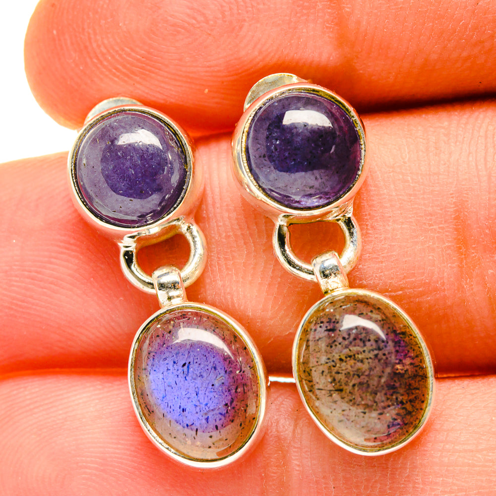 Labradorite Earrings handcrafted by Anasilvercos - EARR417298