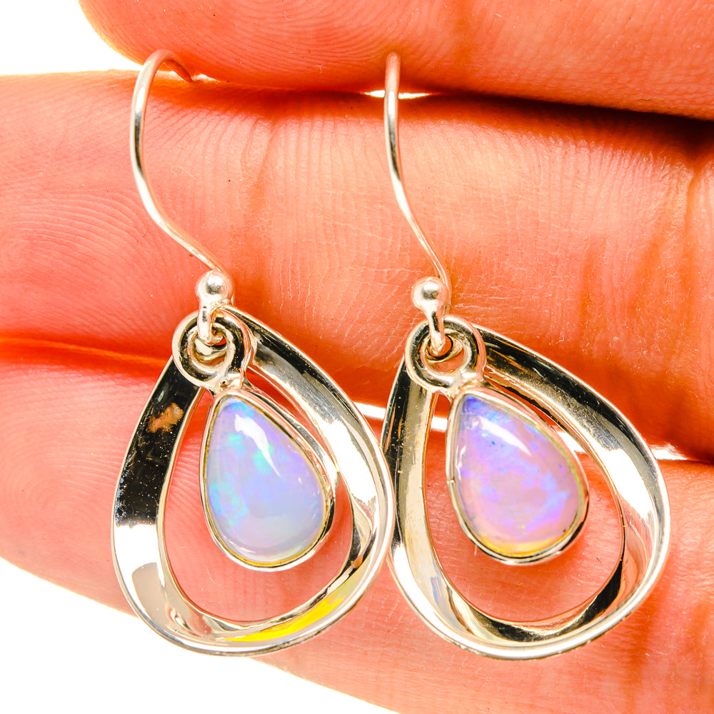 Ethiopian Opal Earrings handcrafted by Anasilvercos - EARR417303