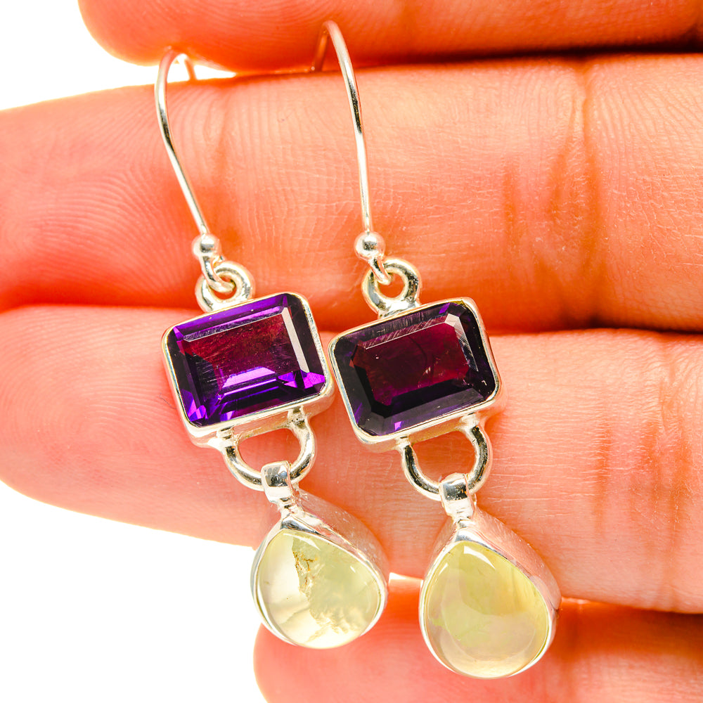 Prehnite Earrings handcrafted by Anasilvercos - EARR417307
