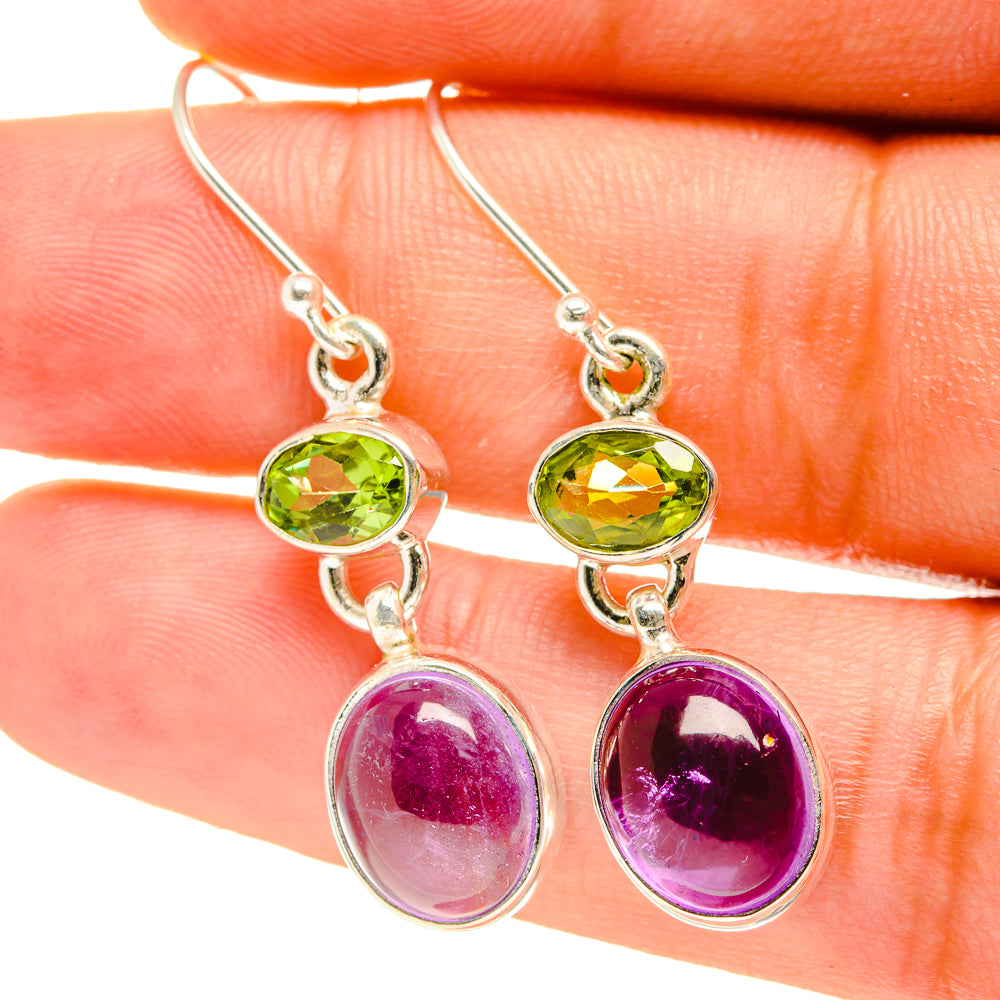 Amethyst Earrings handcrafted by Anasilvercos - EARR417310
