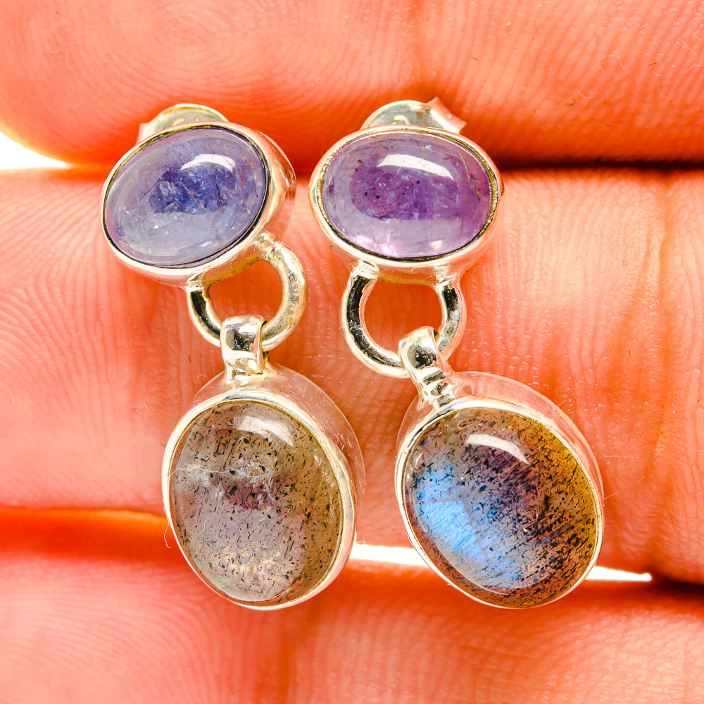 Labradorite Earrings handcrafted by Anasilvercos - EARR417312