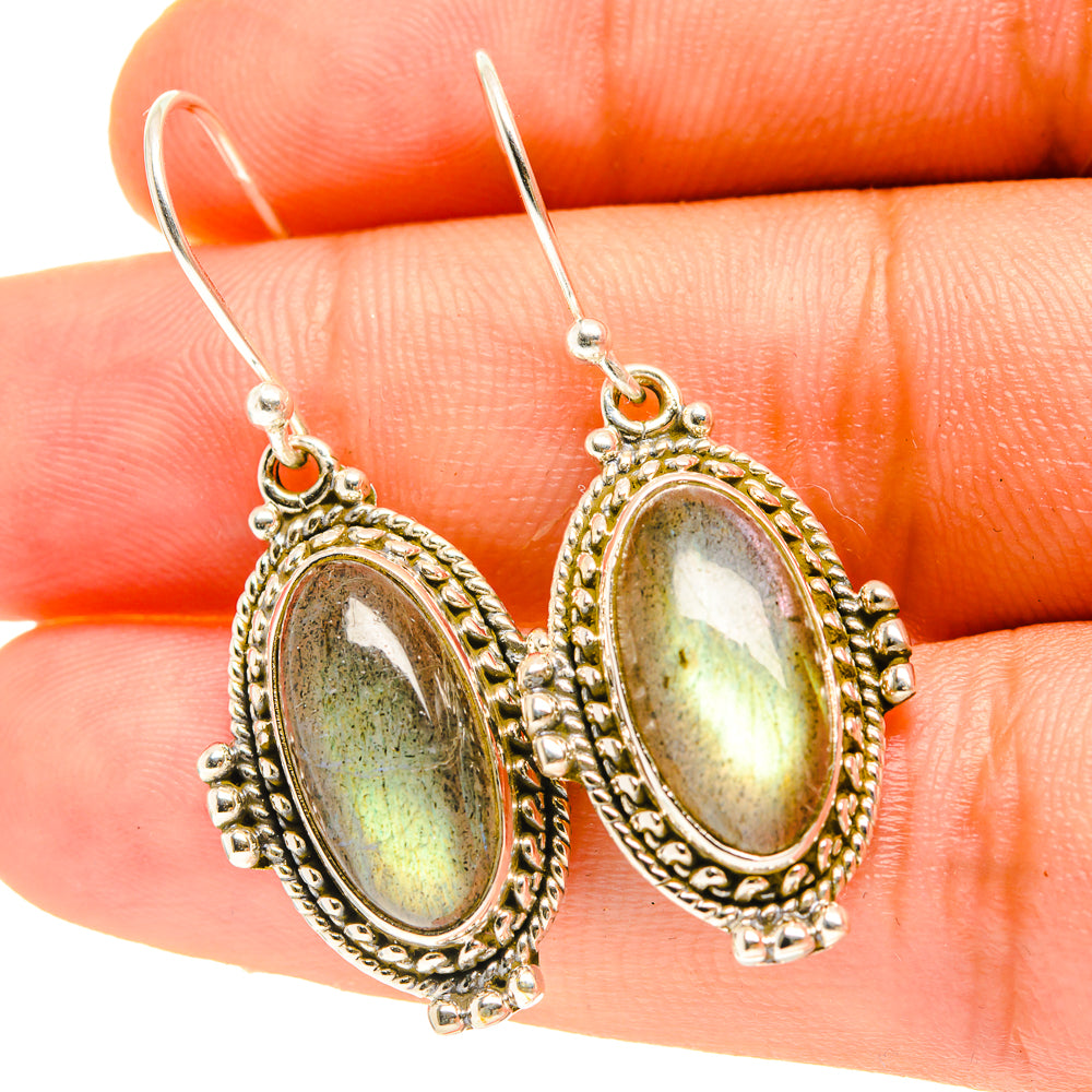 Labradorite Earrings handcrafted by Anasilvercos - EARR417319