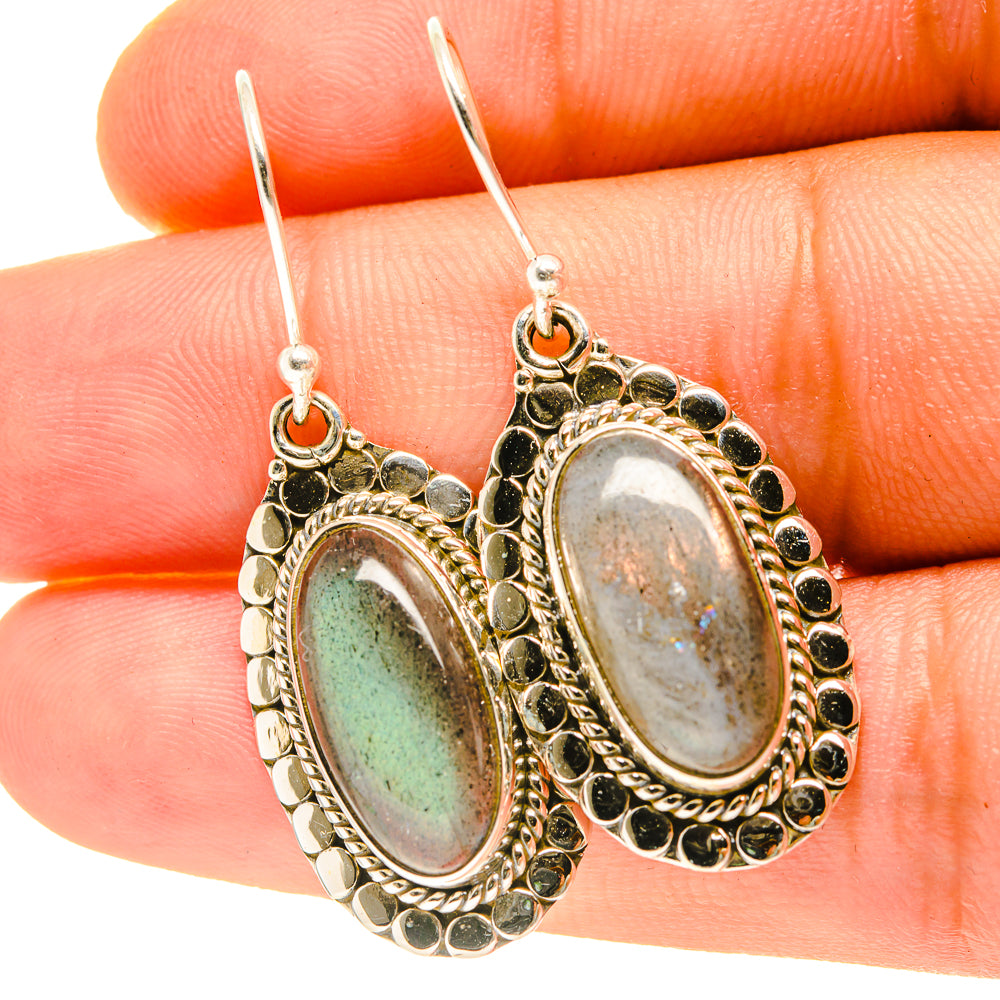 Labradorite Earrings handcrafted by Anasilvercos - EARR417320