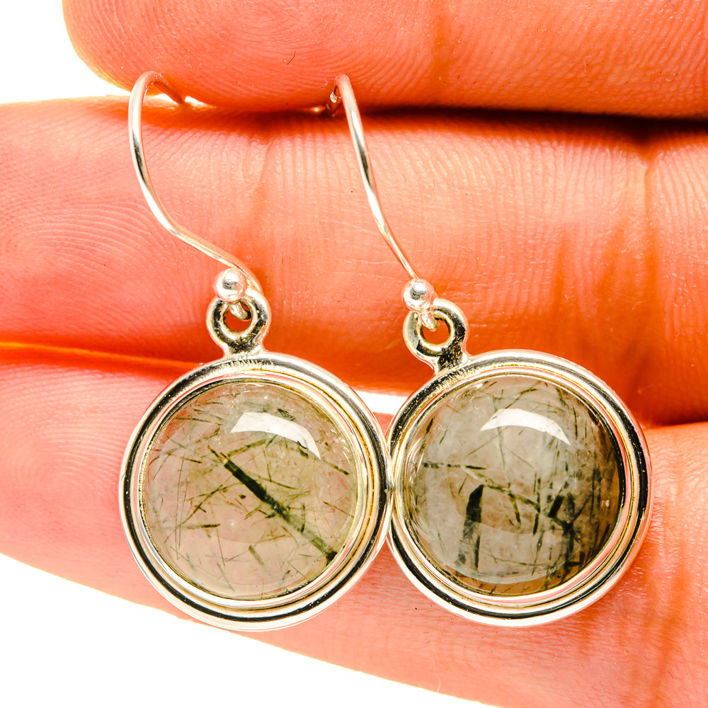 Tourmalinated Quartz Earrings handcrafted by Anasilvercos - EARR417326