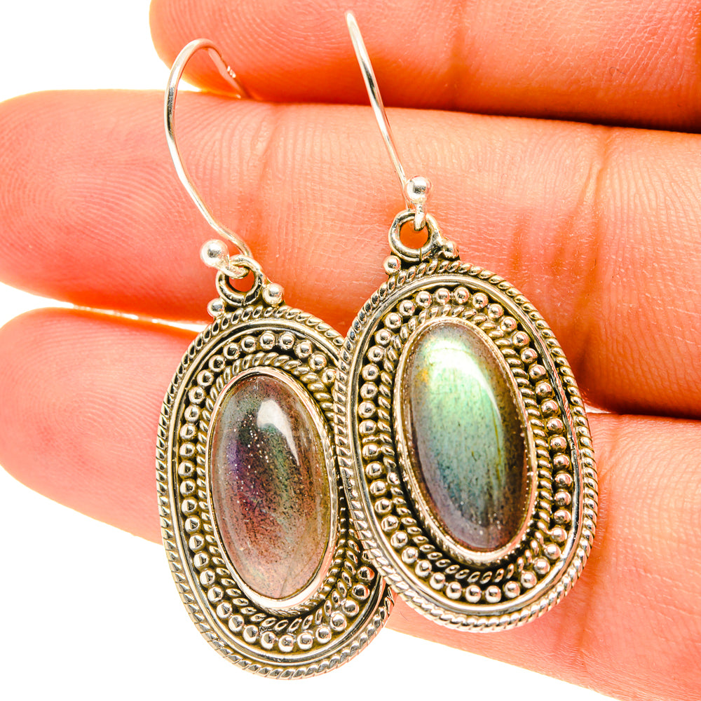 Labradorite Earrings handcrafted by Anasilvercos - EARR417331