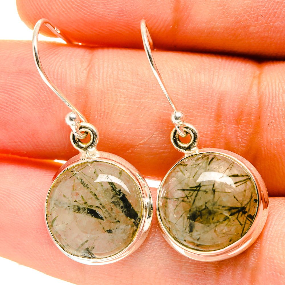 Tourmalinated Quartz Earrings handcrafted by Anasilvercos - EARR417332