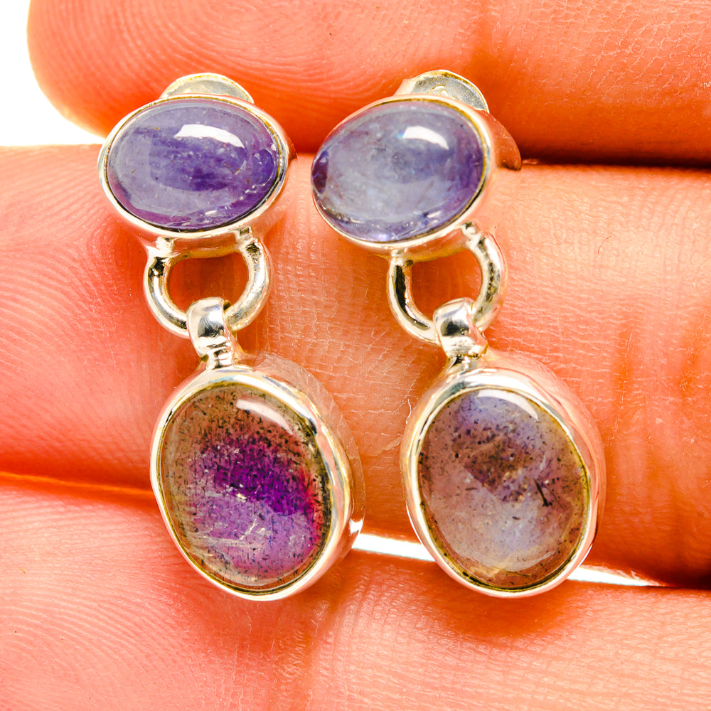 Labradorite Earrings handcrafted by Anasilvercos - EARR417346
