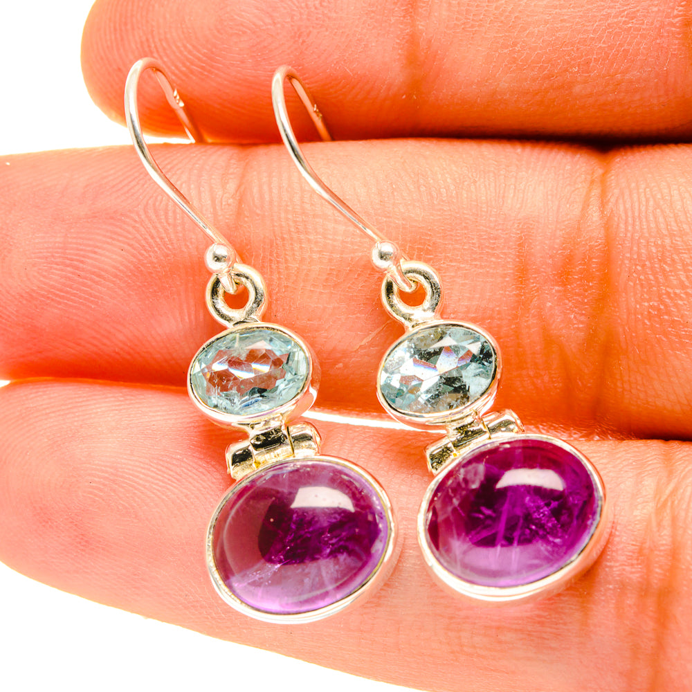 Amethyst Earrings handcrafted by Anasilvercos - EARR417353