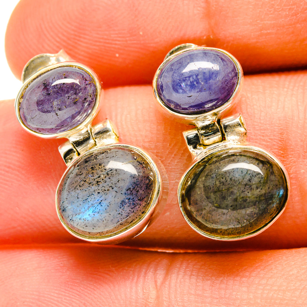 Labradorite Earrings handcrafted by Anasilvercos - EARR417356
