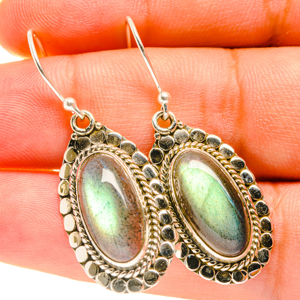 Labradorite Earrings handcrafted by Anasilvercos - EARR417366