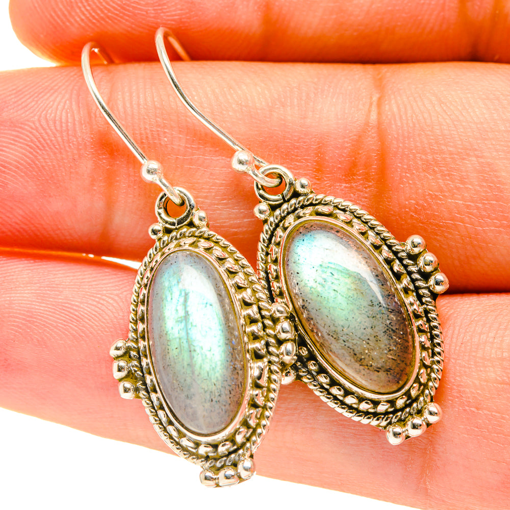 Labradorite Earrings handcrafted by Anasilvercos - EARR417377
