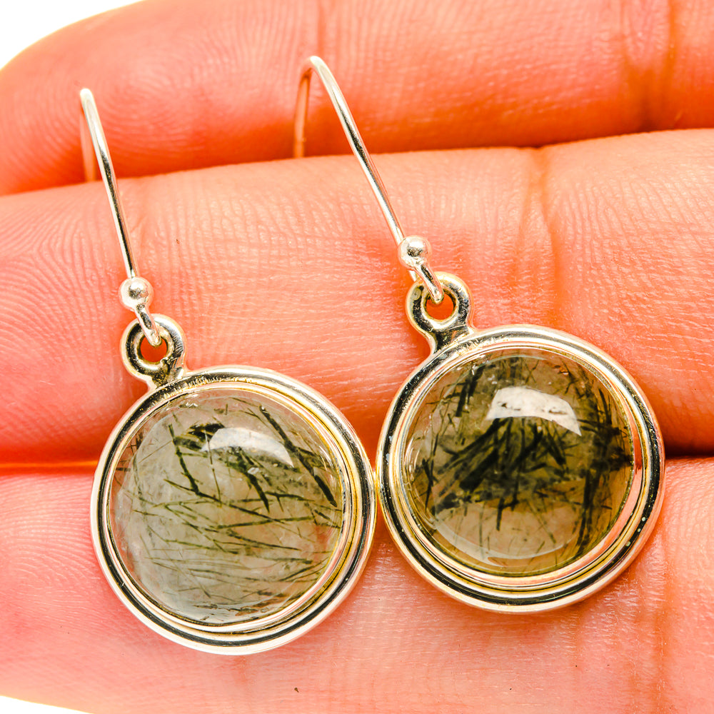 Tourmalinated Quartz Earrings handcrafted by Anasilvercos - EARR417385