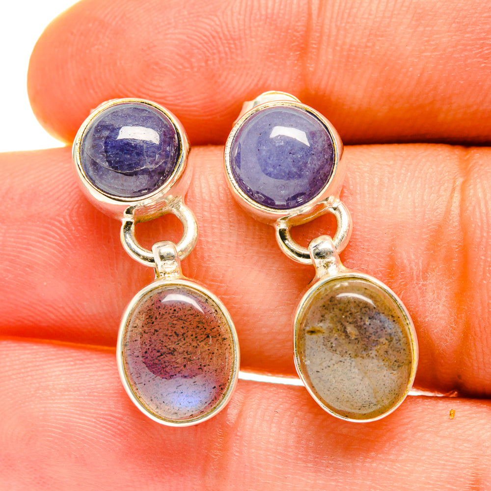 Labradorite Earrings handcrafted by Anasilvercos - EARR417388