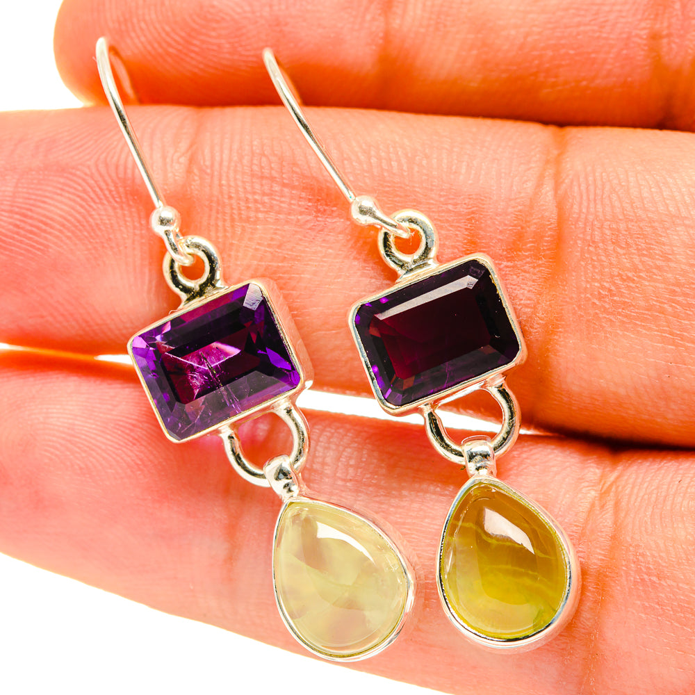 Prehnite Earrings handcrafted by Anasilvercos - EARR417395