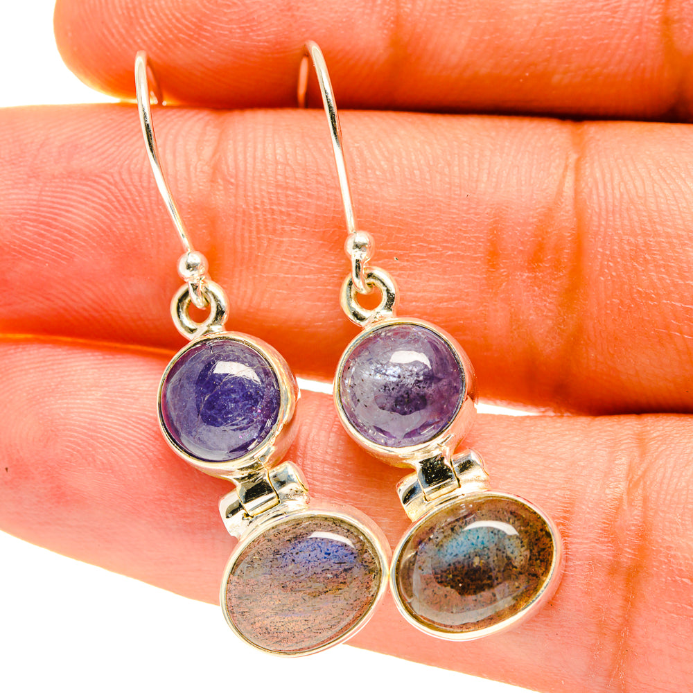 Labradorite Earrings handcrafted by Anasilvercos - EARR417400
