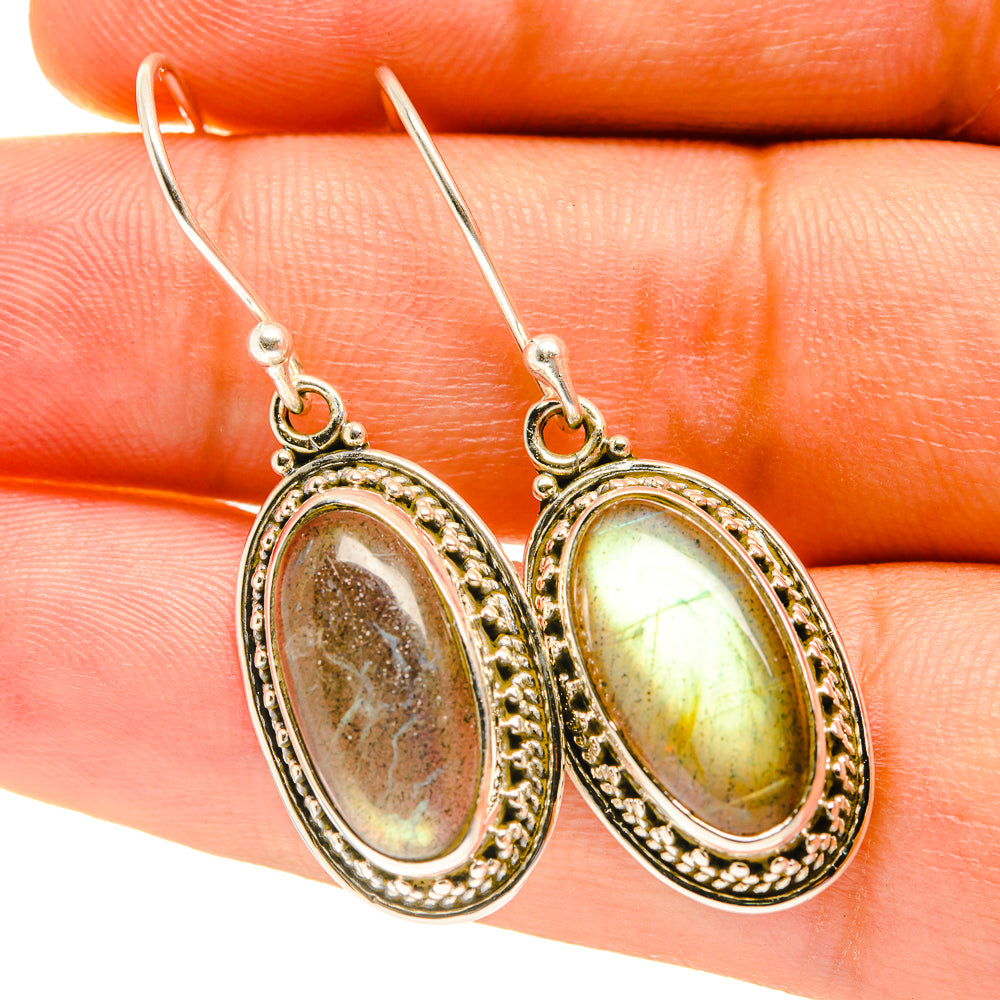 Labradorite Earrings handcrafted by Anasilvercos - EARR417408