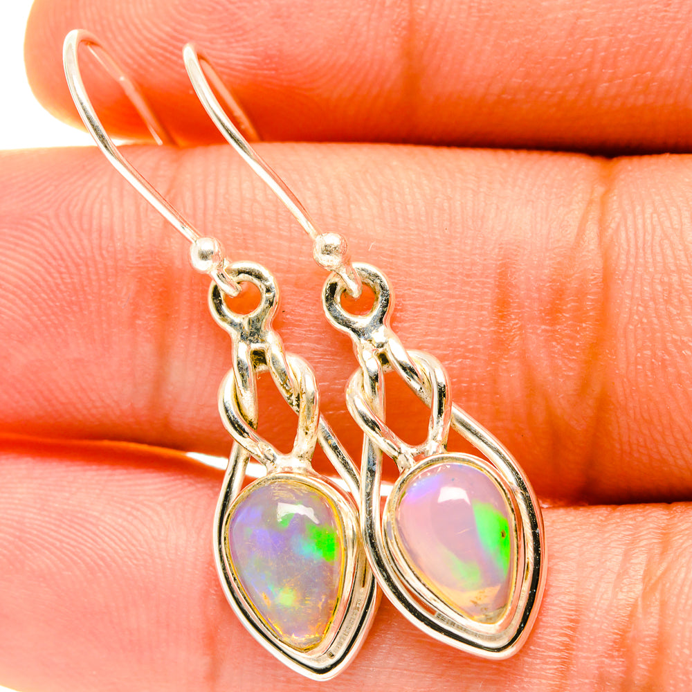 Ethiopian Opal Earrings handcrafted by Anasilvercos - EARR417430