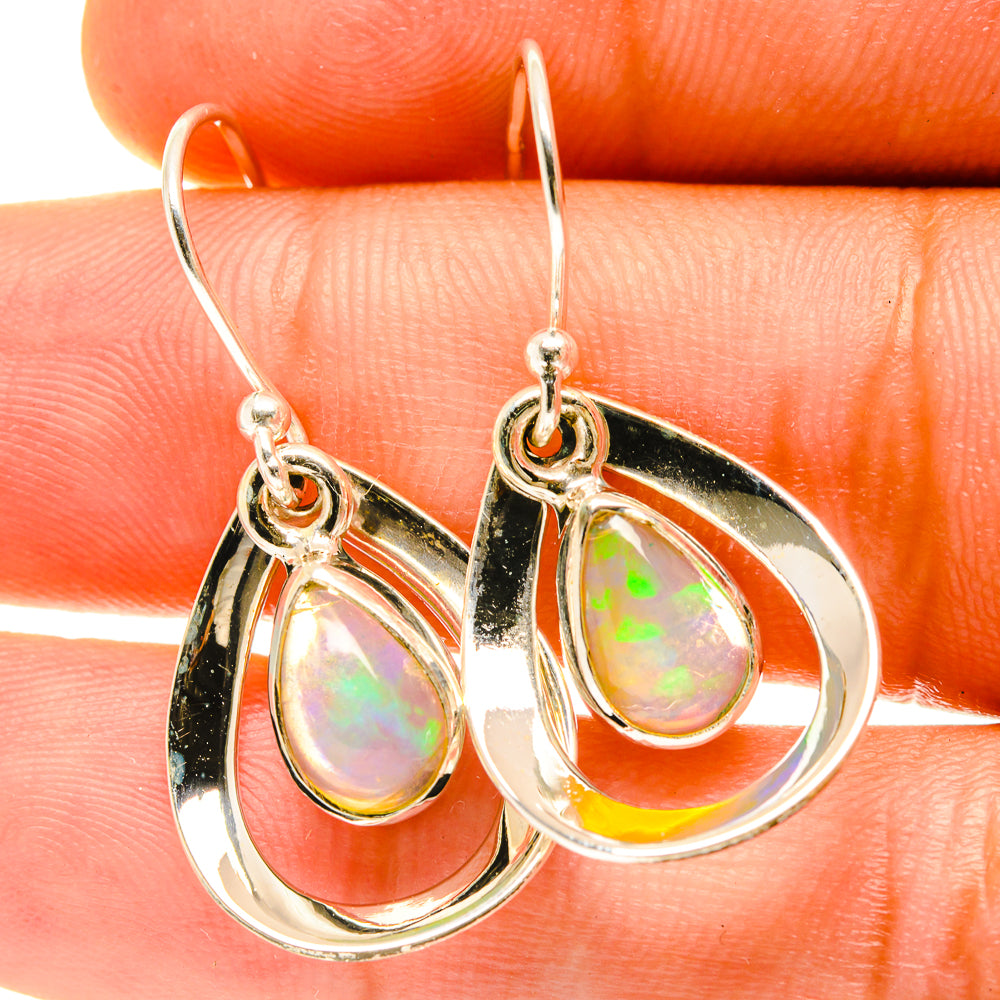 Ethiopian Opal Earrings handcrafted by Anasilvercos - EARR417450