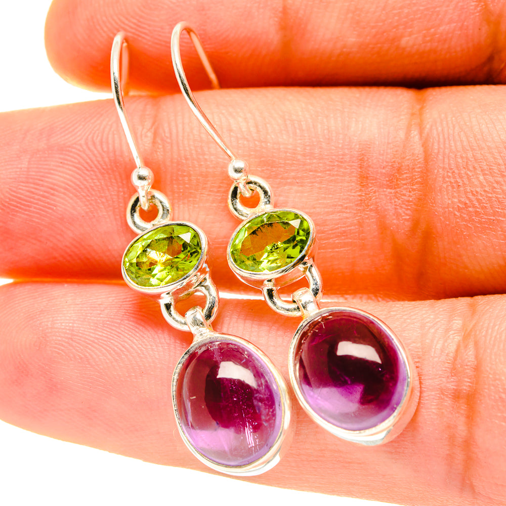 Amethyst Earrings handcrafted by Anasilvercos - EARR417468