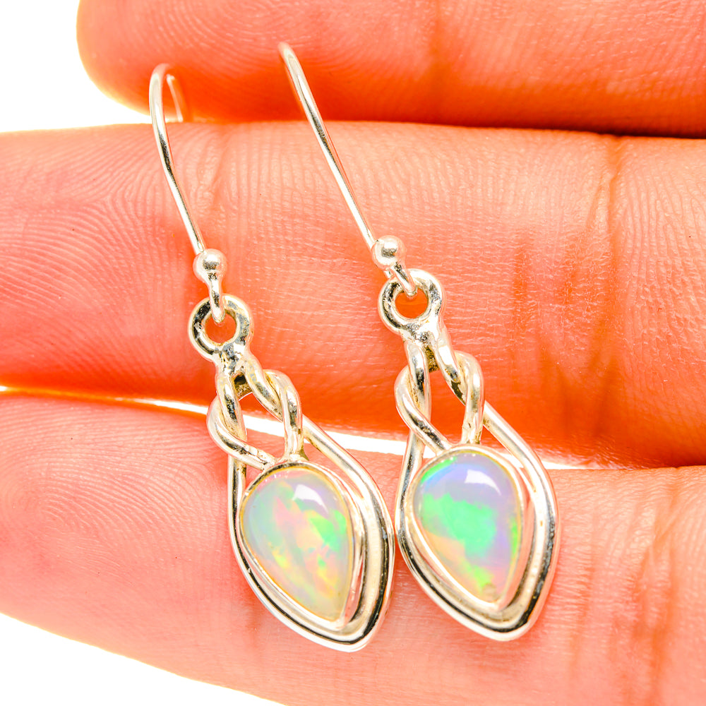 Ethiopian Opal Earrings handcrafted by Anasilvercos - EARR417469