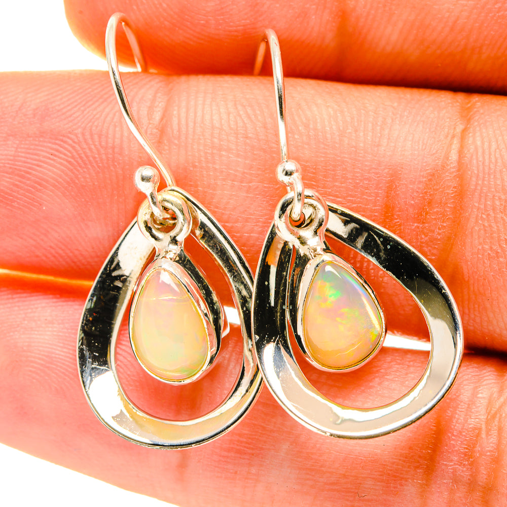 Ethiopian Opal Earrings handcrafted by Anasilvercos - EARR417476