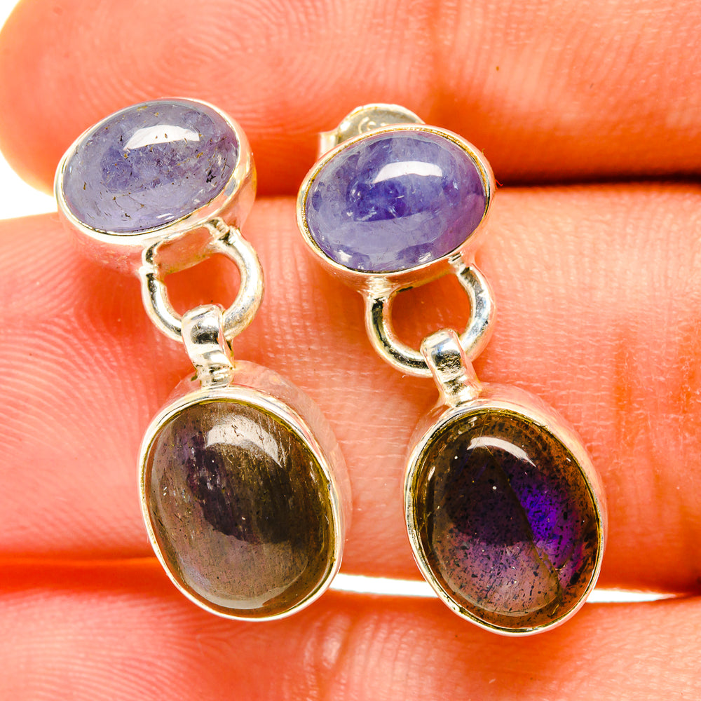 Labradorite Earrings handcrafted by Anasilvercos - EARR417499