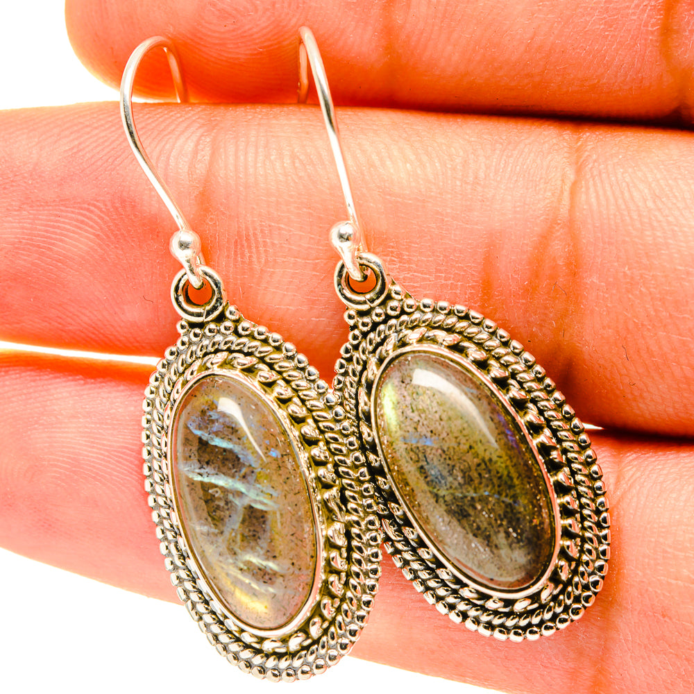 Labradorite Earrings handcrafted by Anasilvercos - EARR417529