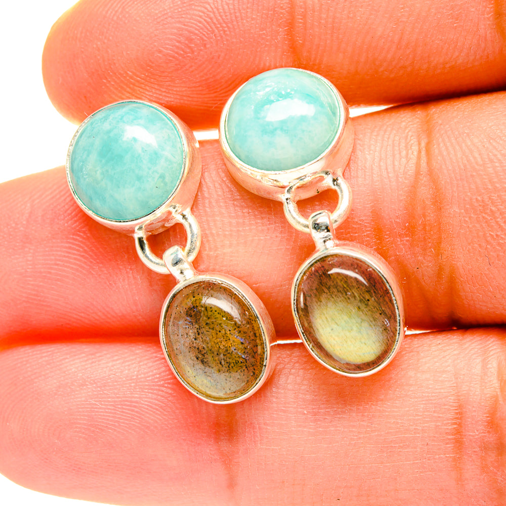 Labradorite Earrings handcrafted by Anasilvercos - EARR417533