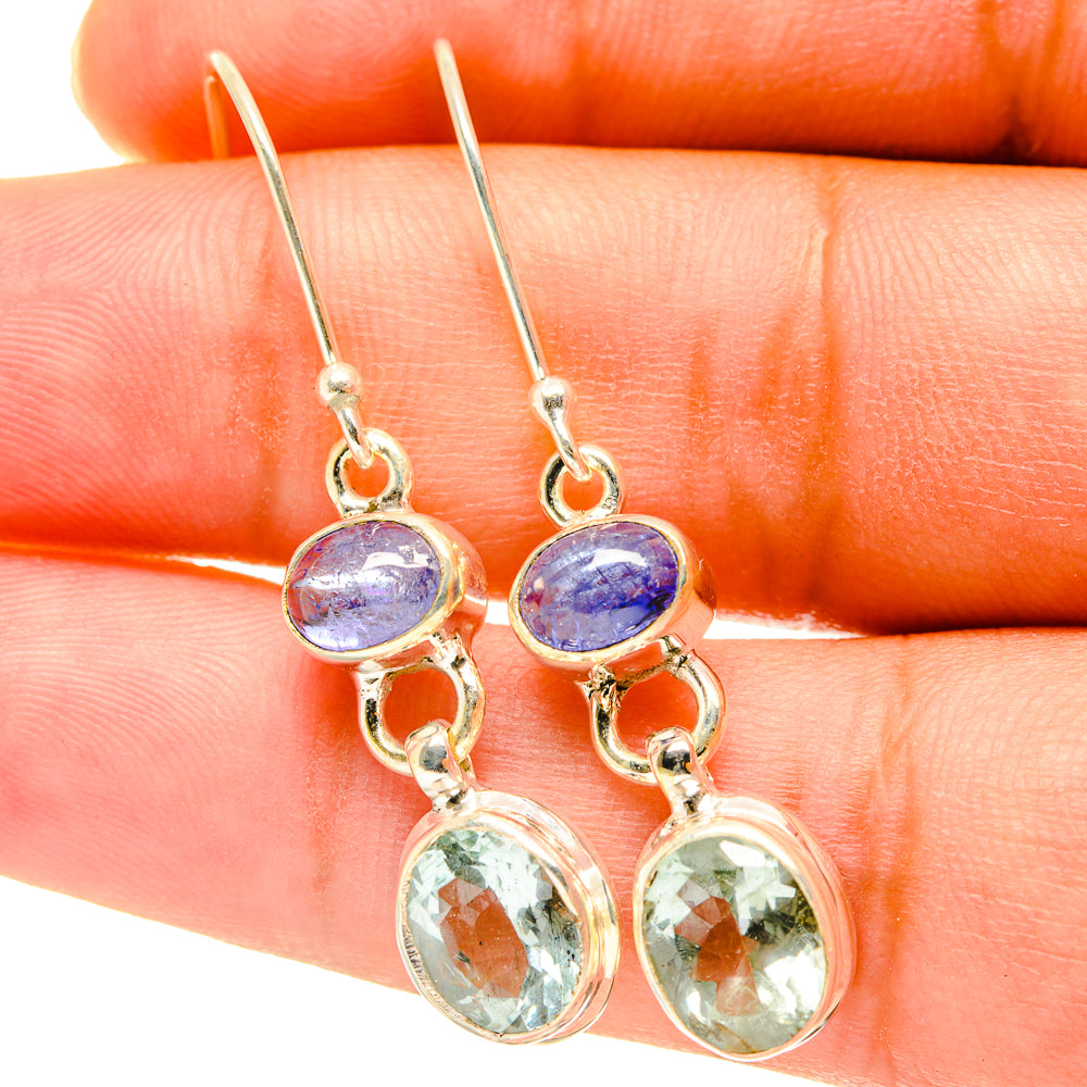 Green Amethyst Earrings handcrafted by Anasilvercos - EARR417570