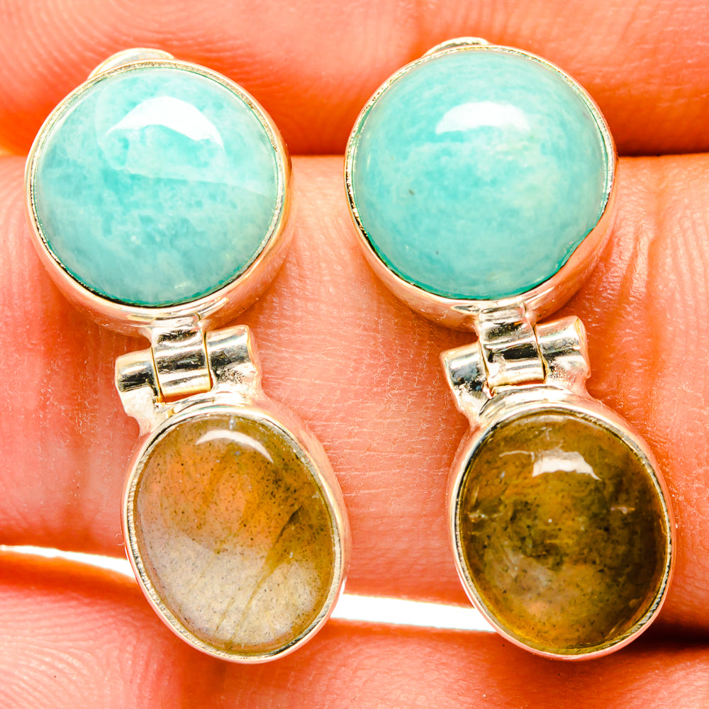 Labradorite Earrings handcrafted by Anasilvercos - EARR417594