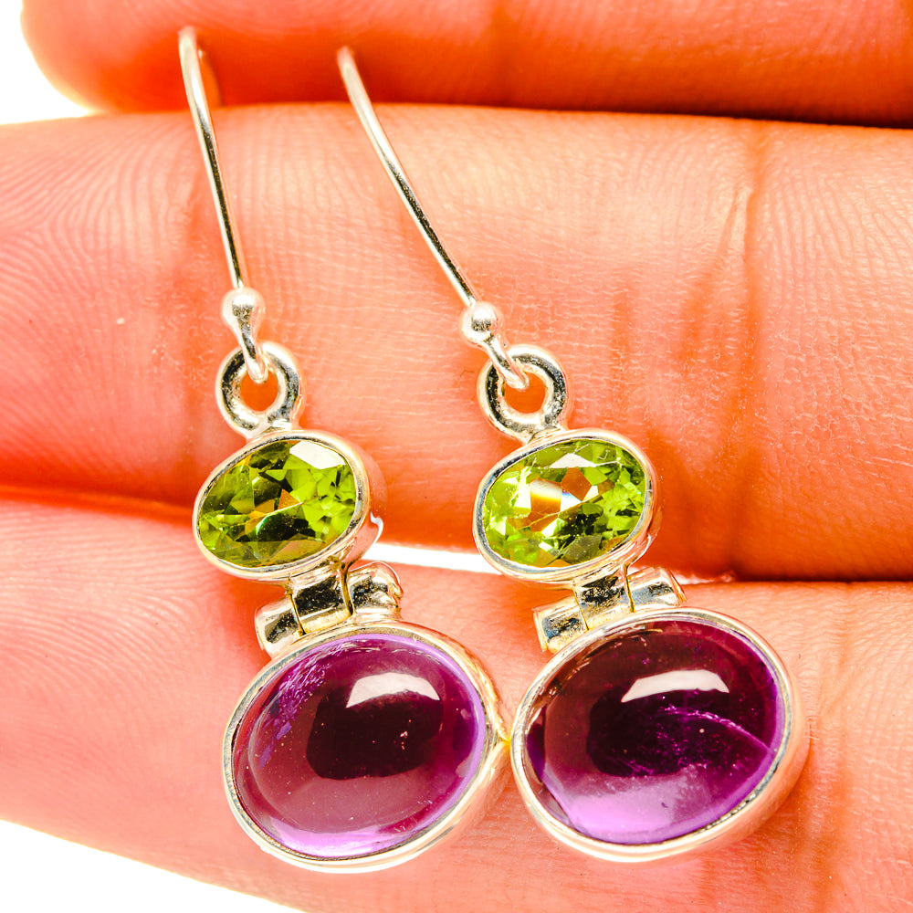 Amethyst Earrings handcrafted by Anasilvercos - EARR417596