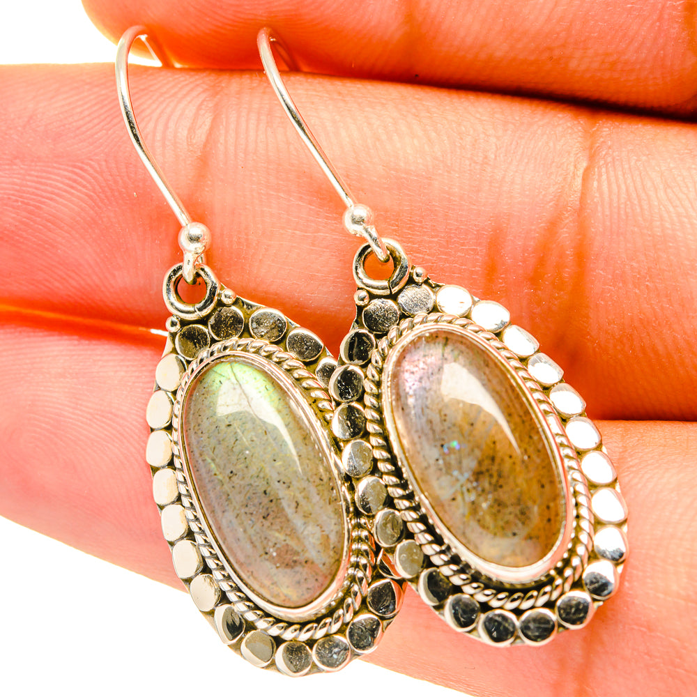 Labradorite Earrings handcrafted by Anasilvercos - EARR417658