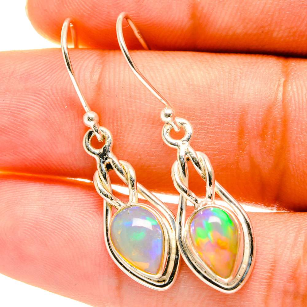 Ethiopian Opal Earrings handcrafted by Anasilvercos - EARR417660