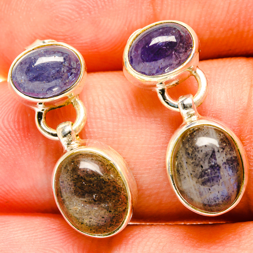 Labradorite Earrings handcrafted by Anasilvercos - EARR417661