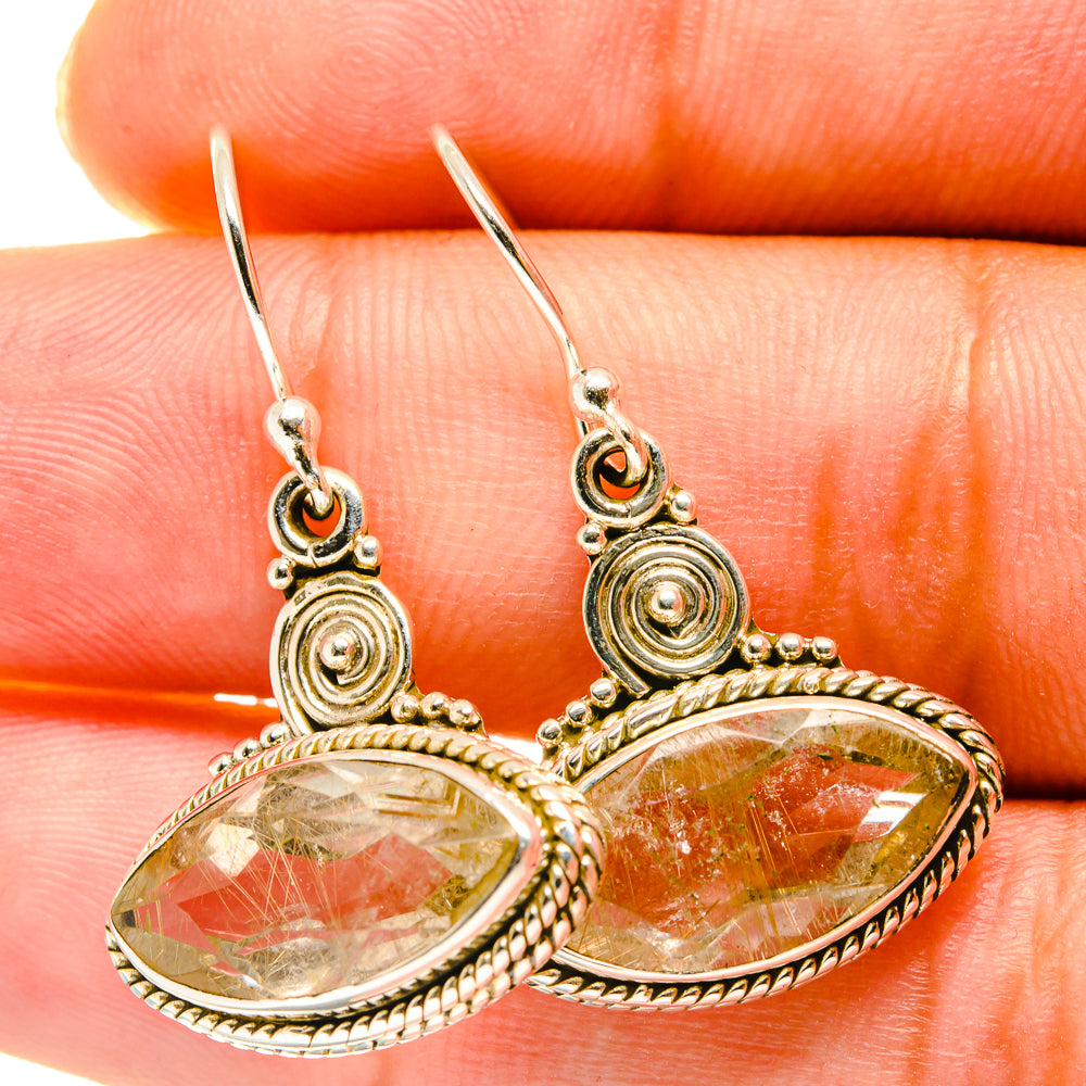 White Quartz Earrings handcrafted by Anasilvercos - EARR417663