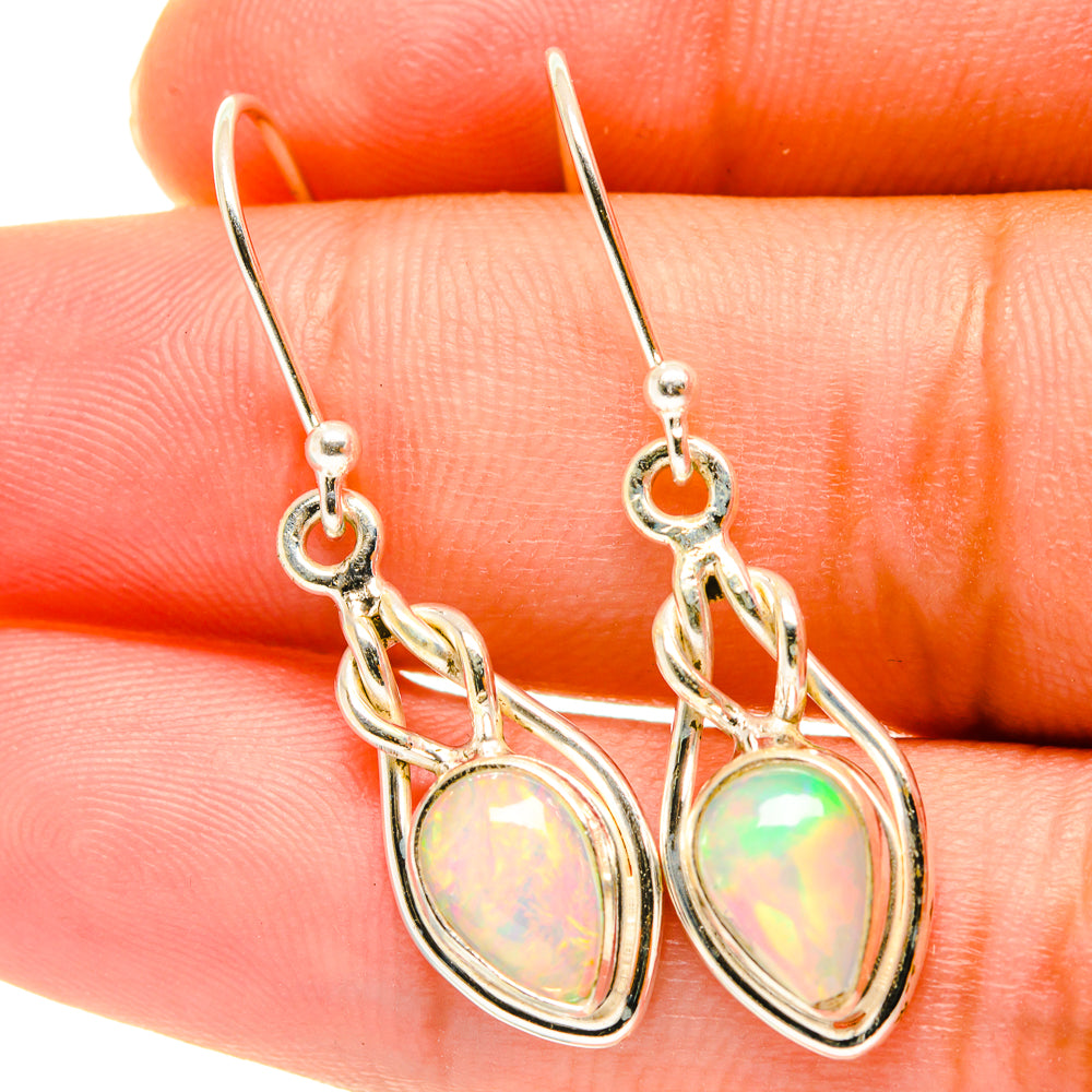 Ethiopian Opal Earrings handcrafted by Anasilvercos - EARR417667