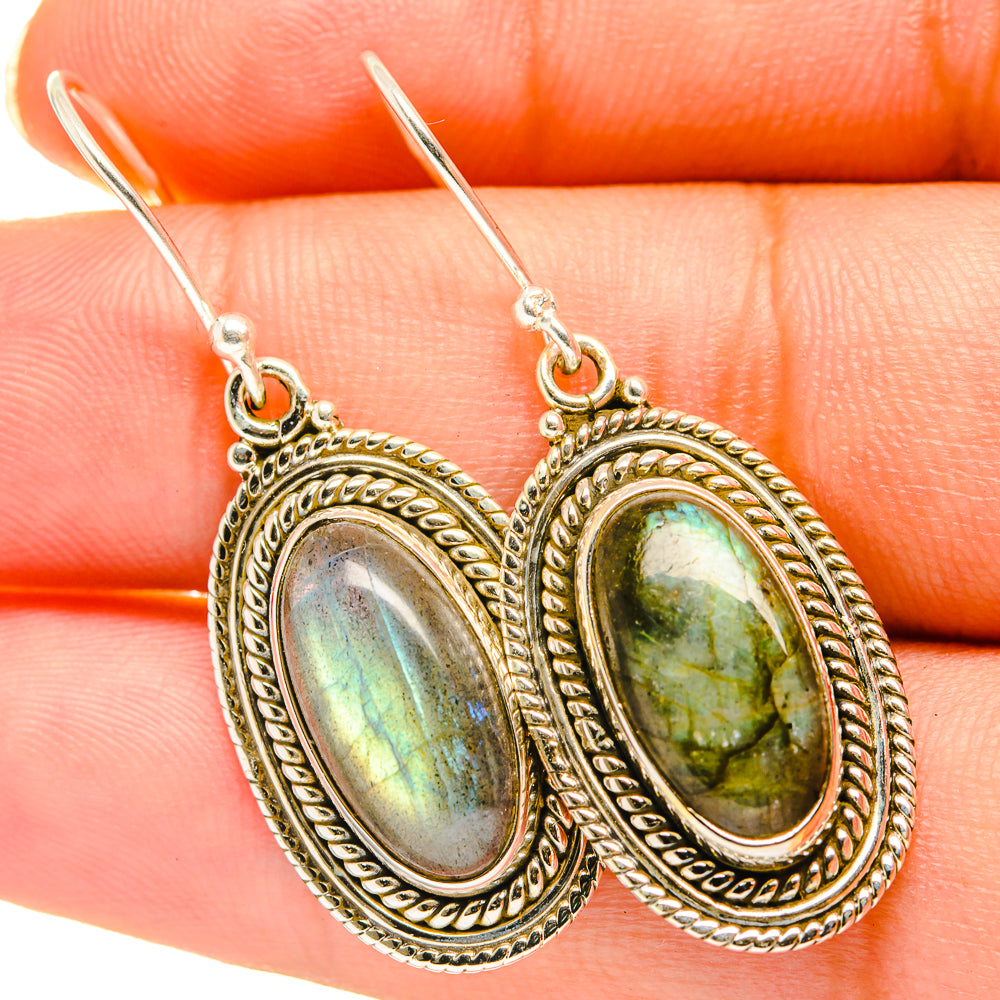 Labradorite Earrings handcrafted by Anasilvercos - EARR417681